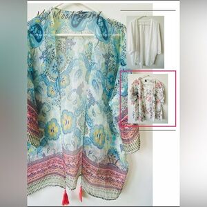 Plus Size 1X Sheer Tunic Bundle (3 Pieces)